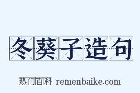 冬葵子造句是什么意思的图片